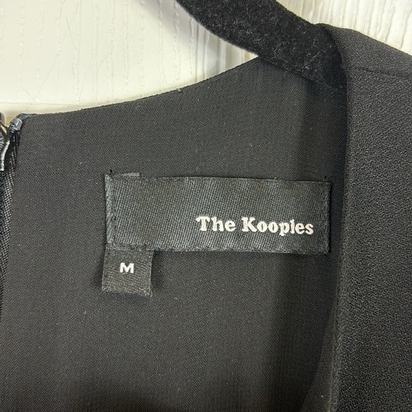The Kooples black crepe chain link mini dress sz med - Picture 5 of 9
